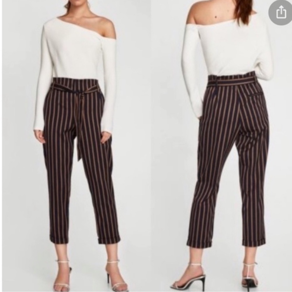 EUC! Zara Trafaluc stripe pants